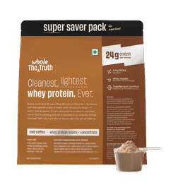 The Whole Truth Whey Protein Cold Coffee | 24g protein per scoop