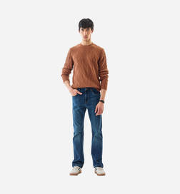 Men's  Acrylic Cable Knit Sweater