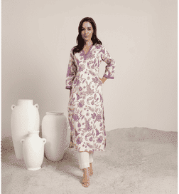 Womens Printed RAYON Straight Kurta-29414OH