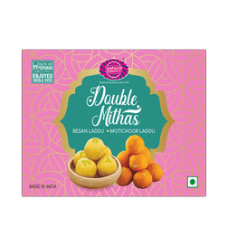 Karachi Bakery Double Mithas Besan Laddu & Motichoor Laddu ( Gift Pack )
