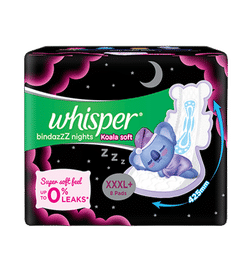 Bindazzz Nights Koala Soft 8 Xxxl+ Sanitary Pads, Upto 0% Leaks