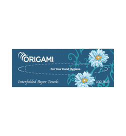 Interfolded Paper Towels Pull Box for Easy & Hygienic Hand Use, 100 Pulls