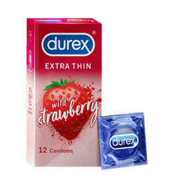 Strawberry Flavoured Condoms - 12 Count