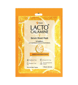 E Vitamin C Face Sheet Mask glycolic Acid & D-Panthenol