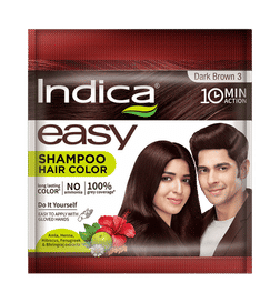 Easy Do-It-Yourself 10 Minutes Hair Color Shampoo Dark Brown