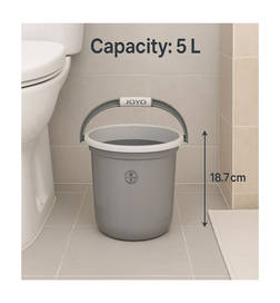 Better Home Bucket (24cm, 5L, Grey)
