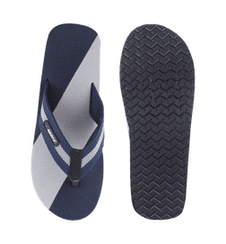 Navy Grey Men's Slippers Daily Use - UK 6