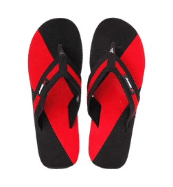 Black Red Men's Slippers Daily Use - UK 9
