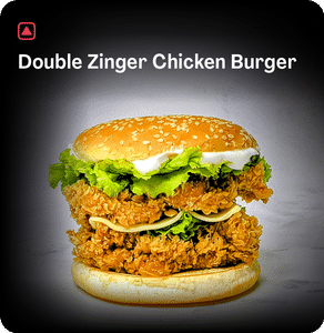 Double Zinger Chicken Burger