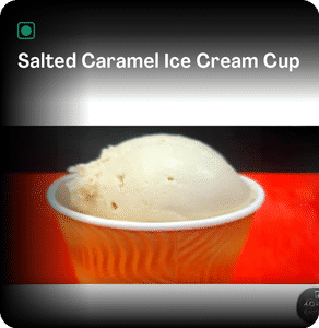 Salted Caramel Ice Cream Cup