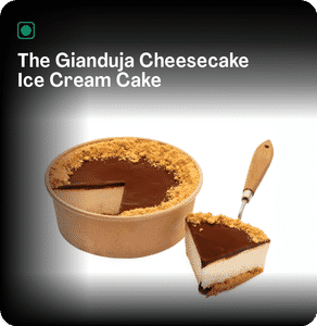 The Gianduja Cheesecake Ice Cream Cake (250 Ml)