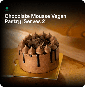 Chocolate Mousse Vegan Pastry [serves 2]