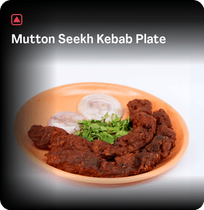 Mutton Seekh Kebab Plate  