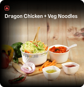 Dragon Chicken + Veg Noodles