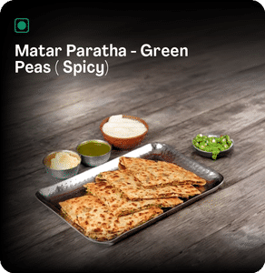 Matar Paratha - Green Peas ( Spicy)