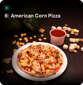 6" American Corn Pizza