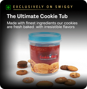 1 Kg Assorted Cookies Tub (Save 15% - INR 111)