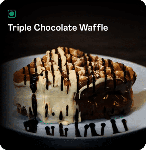 Triple Chocolate Waffle