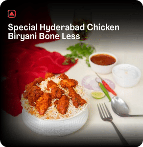Special Hyderabad Chicken Biryani Bone Less