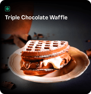 Triple Chocolate Waffle