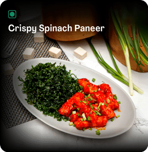 Crispy Spinach Paneer