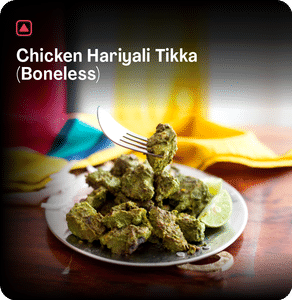 Chicken Hariyali Tikka (Boneless)