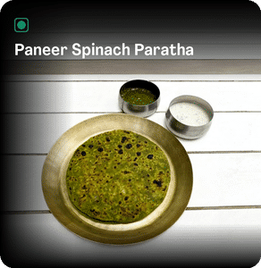Paneer Spinach Paratha