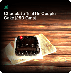 Chocolate Truffle Couple Cake [250 Gms]