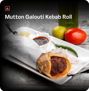 Mutton Galouti Kebab Roll 