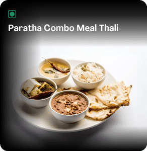 Paratha Combo Meal Thali
