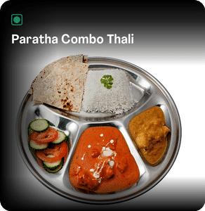 Paratha combo thali