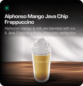 Alphonso Mango Java Chip Frappuccino