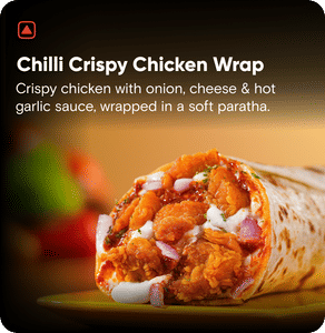 Chilli Crispy Chicken Wrap