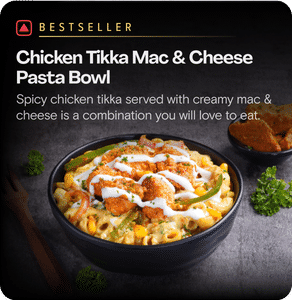 Chicken Tikka Mac & Cheese Pasta Bowl