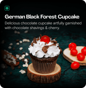 German Black Forest Cupcake