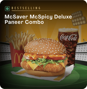 McSpicy Deluxe Paneer Burger Combo