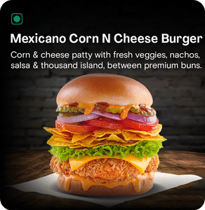 Mexicano Corn N Cheese Burger