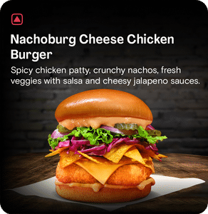Nachoburg Cheese Chicken Burger