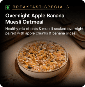 Overnight Apple Banana Muesli Oatmeal