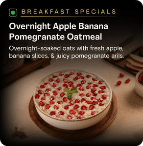 Overnight Apple Banana Pomegranate Oatmeal