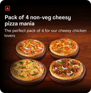 Pack of 4 Non Veg Cheesy Pizza Mania