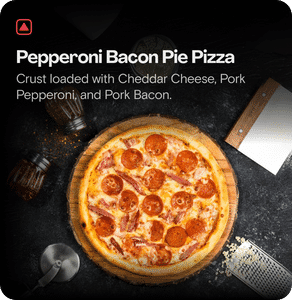Pepperoni Bacon Pie Pizza