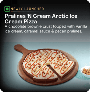Pralines ‘N Cream Arctic Ice Cream Pizza