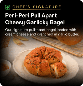 Peri Peri Pull-Apart Cheesy Garlicky Bagel