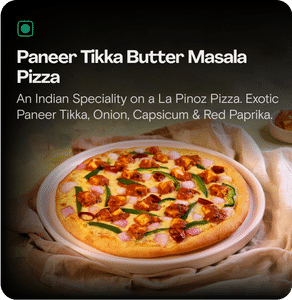 Paneer Tikka Butter Masala Pizza