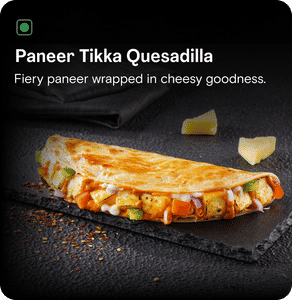 Paneer Tikka Quesadilla