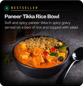 Paneer Tikka Rice Bowl