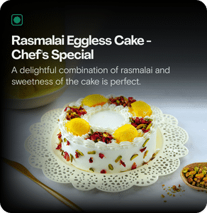 Rasmalai Eggless Cake - Chef's Special