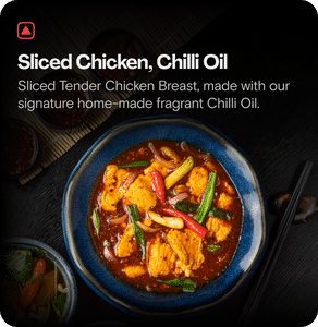 Sliced Chicken, Chilli Oil
