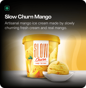 Slow Churn Mango Ice Cream 500 ML